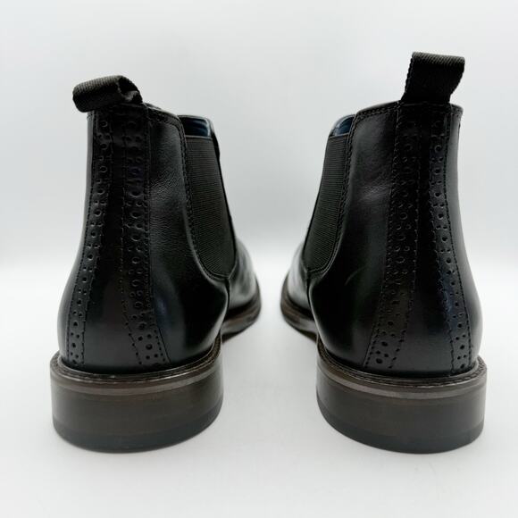 Johnston & Murphy Mens Raleigh Chelsea Boot US 9 EU 42 Black Leather NWOB - Picture 9 of 12